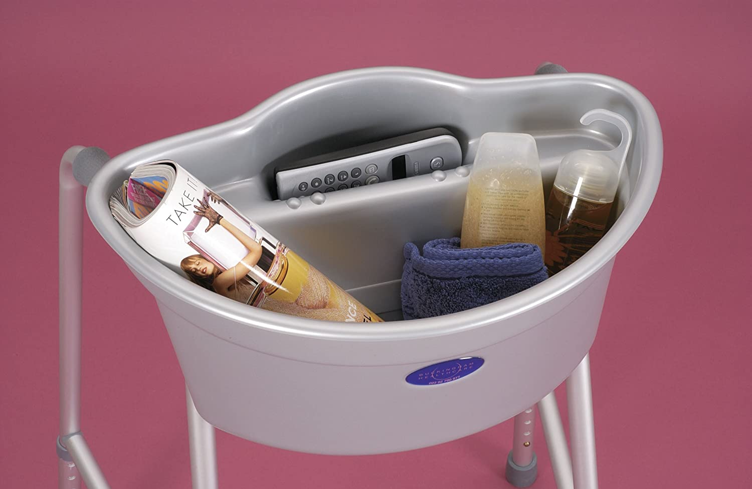 NRS Healthcare Buckingham Walking Frame Caddy (Eligible for VAT Relief in The UK), Dark Wood - Image 3