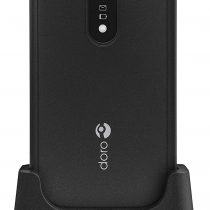Doro 6040 Unlocked 2G Dual SIM Clamshell Big Button Mobile Phone for Seniors with 2.8" Screen, GPS Localisation and Cradle Included (Black) [UK and Irish Version]