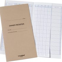Exacompta Guildhall Dinner Register, 298x202 mm, 12 pages - Buff Cover
