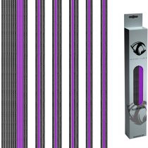 Reaper Cable Sleeved PSU Extension Set - Power Supply Extensions - 1x 24 Pin/ 2x 8 Pin/ 2x 6 Pin/ 1x 4+4 Pin - With Combs - 30cm (Carbon & Billet Grey)