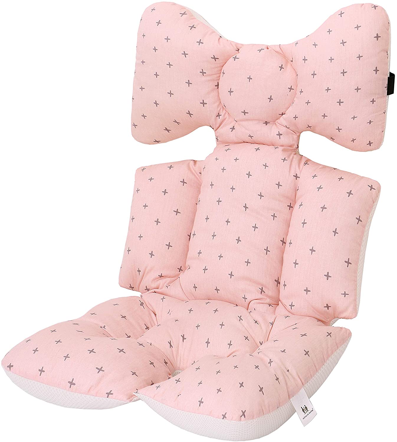 Baby Pushchair Seat Liners Pram Liner Universal Pushchair Liner Thick Baby Stroller Liner Pad Seat Cover Seat Cushion Pad Stroller Pram Pushchair for Toddler Infant (Pink)