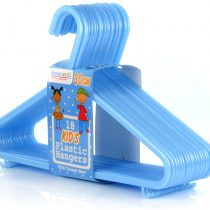 HANGERWORLD 18 Blue Plastic 30cm Childrens Coat Clothes Garment Trouser Skirt Bar Baby Toddler Hangers.