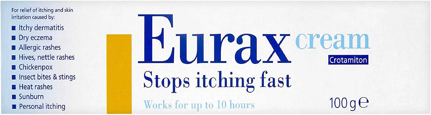 Eurax Itch Relief Cream, Hydrating Relief from Itchy & Irritated Skin, Alleviates Itching from Rashes, Eczema