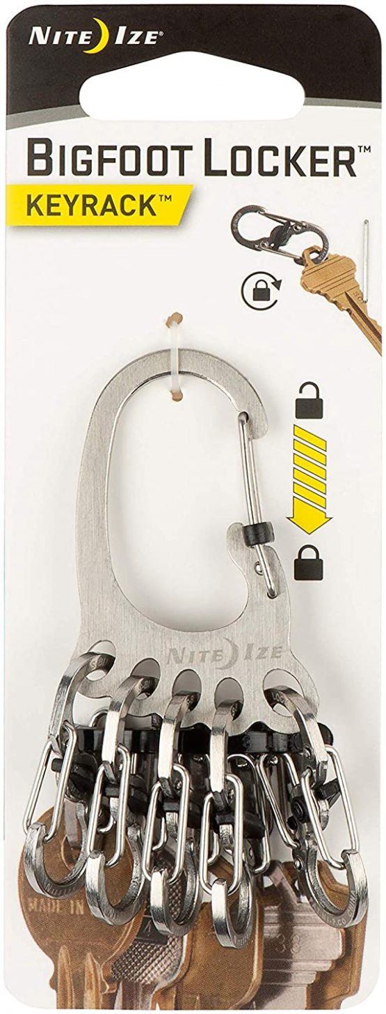 Nite Ize KLKBF-07-R3 Keychain with 5 Locking S-Biners