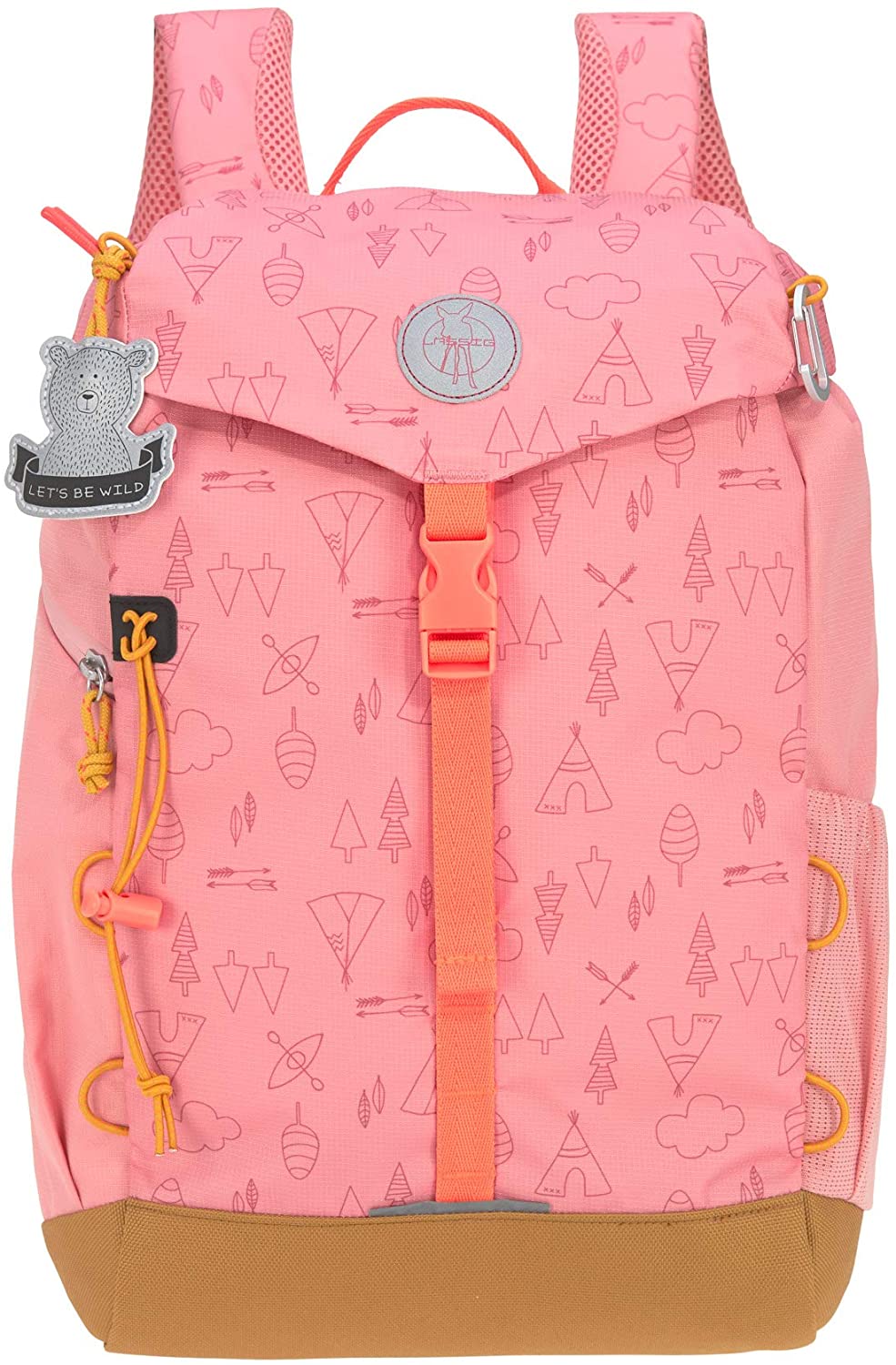 LÄSSIG Adventure Outdoor Kids hiking backpack Kids backpack from 5 years, 38 cm, 14 L, pink, Rose, 25, 5 x 13, 5 x 38 Centimeters