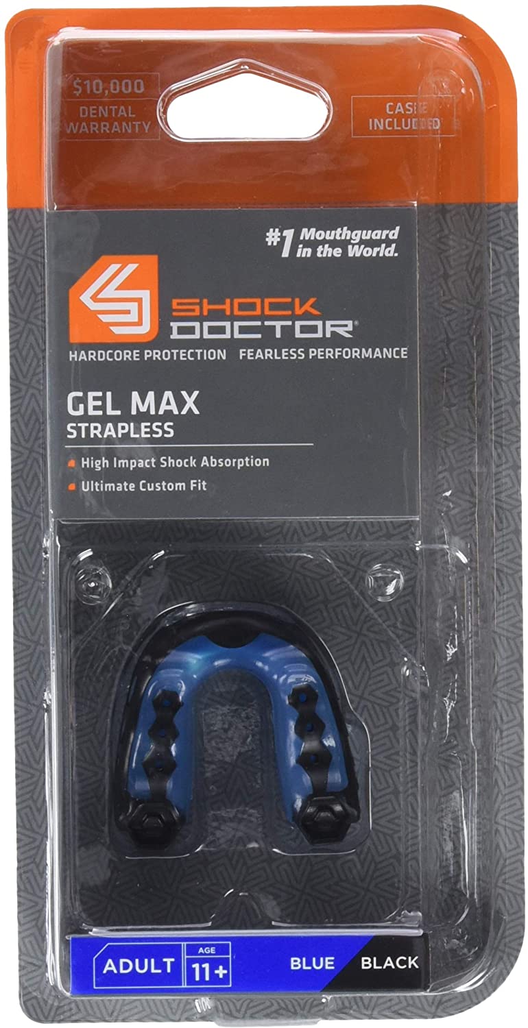 Shock Doctor MUNDSCHUTZ Protective Gear BLAU/SCHWARZ One Size, Blue/Black