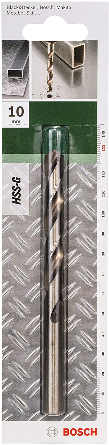 Bosch 1pc. HSS-G Drill Bit (Metal, Hard Plastic, diameter 10 x 87 x 133mm, Accessory Drill Driver), Silver, 1 pc - Image 2