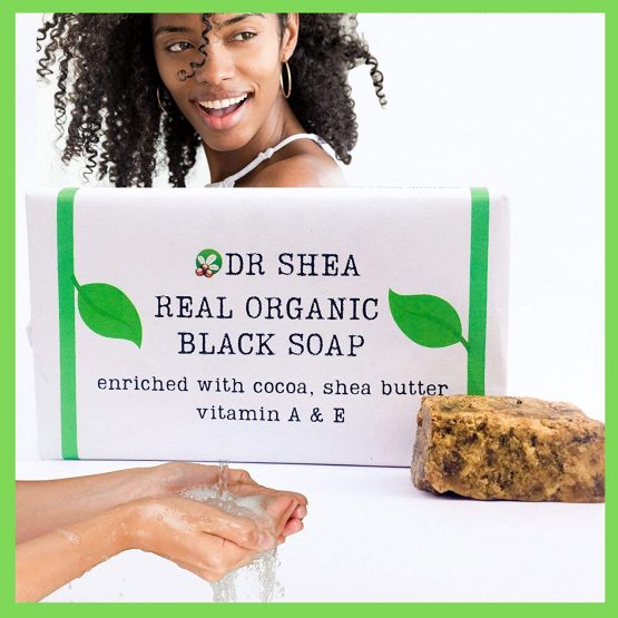 Organic African Black Soap 100g - Antibacterial Body Wash & Hand Wash - Eczema, Dry Skin, Psoriasis, Scar Removal, Face Wash & Moisturiser, Authentic Raw from Ghana. - Image 3