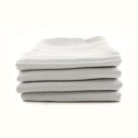 Cacala Pure Series Turkish Hand Towels, Silver Grey, PES-PESKIR-SILVERGREY - Image 3