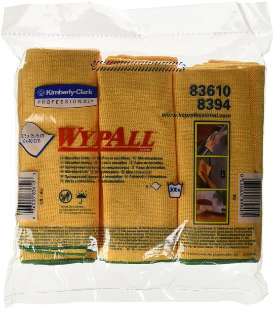 Microfibre Cloth, Yellow, Pack of 6 - Image 3