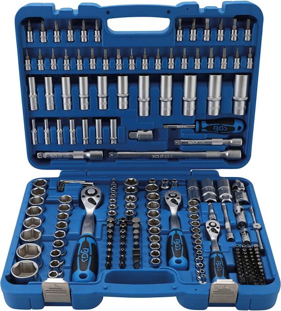 BGS 2243 | Socket Set Hexagon | 6.3 mm (1/4") / 10 mm (3/8") / 12.5 mm (1/2") Drive | 192 pcs.