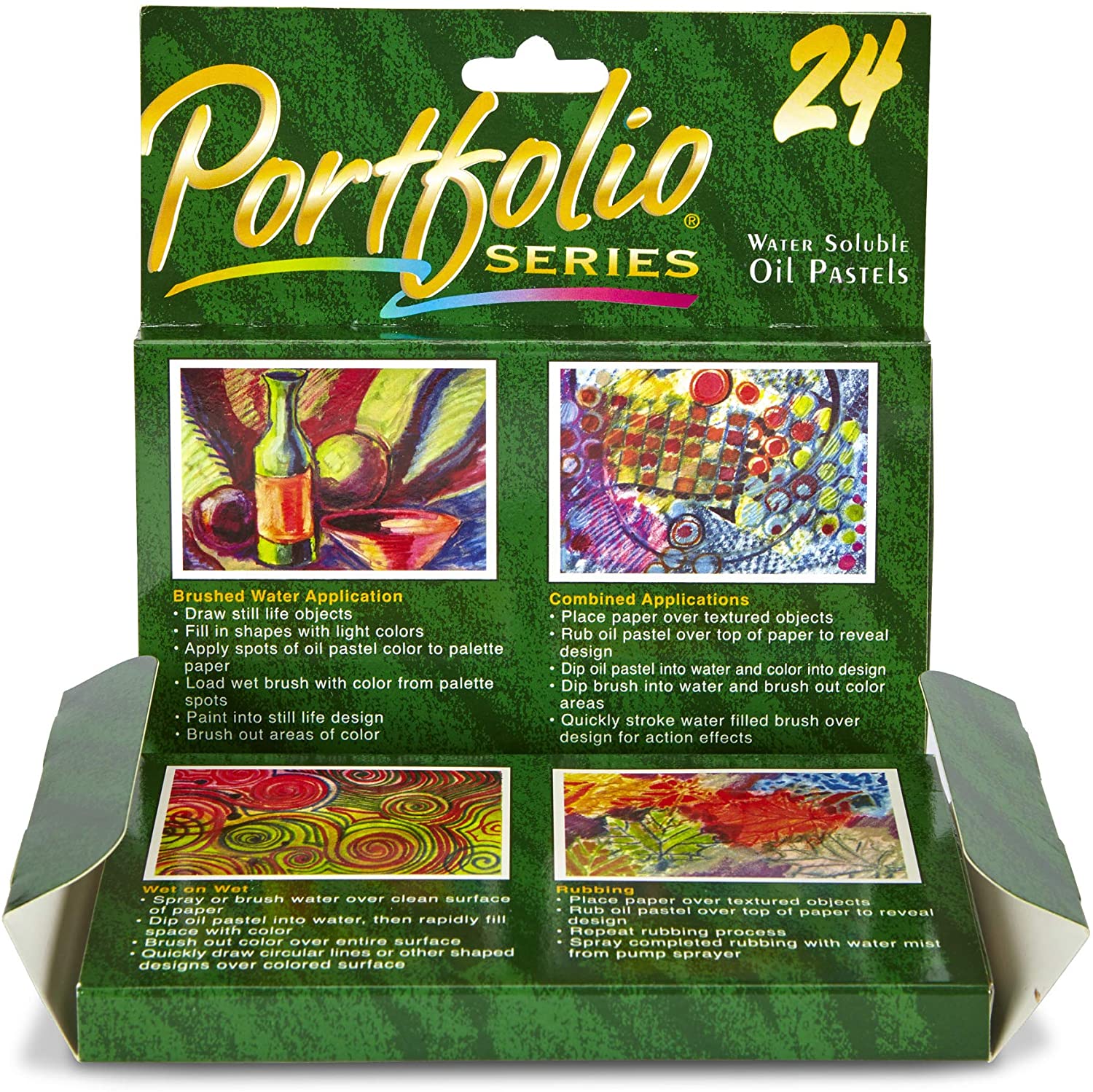 CRAYOLA Portfolio Series Water-Soluble Oil Pastels 24-Color Set (52-3624), Acrylic, Multicolour, 13.71x15.24x2.79 cm - Image 2