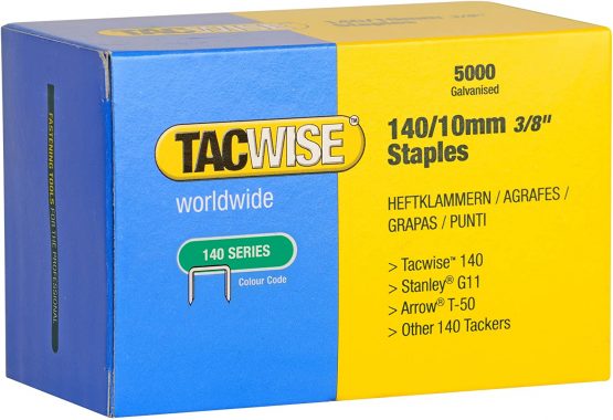Tacwise 342 140 Series 10mm Heavy Duty Staples for Staple Gun (5000 Pieces)