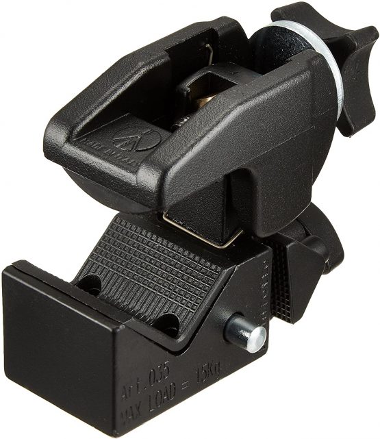 Manfrotto 035BN Binocular Super Clamp, Allows You To Mount Binoculars Onto A Tripod