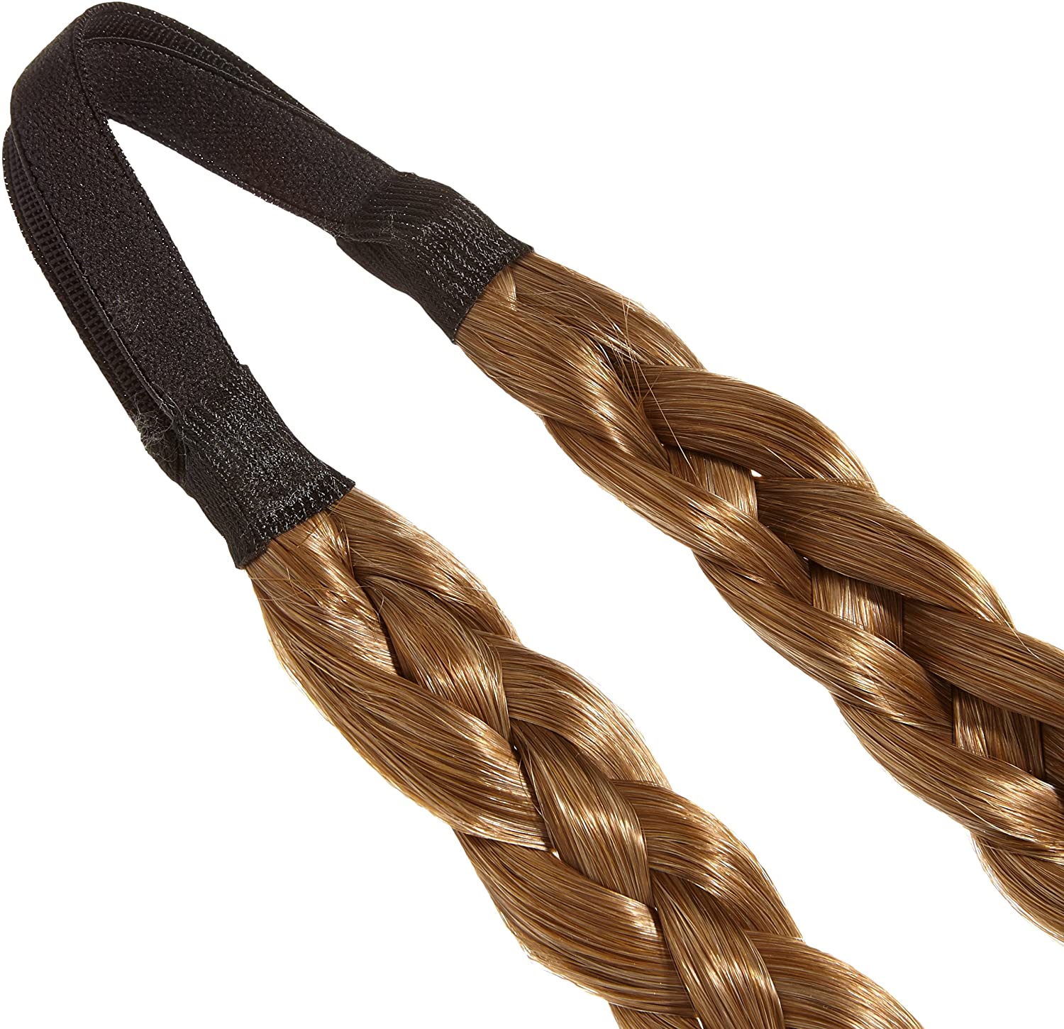 Love Hair Extensions Double Braid Band, Colour 10 Medium Ash Brown - Image 2