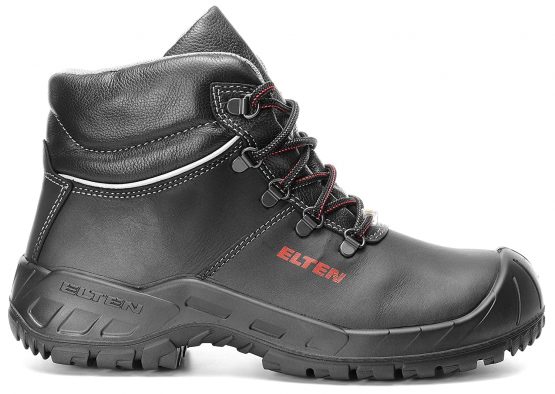 Elten 765841-44 Safety Boots "Renzo Mid" ESD S3, Black/Red, Size 10 UK (44 EU) - Image 2