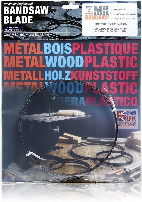 70 1/2" x 1/2" x .014" x 6 Skip Raker Bandsaw Blade - Image 4