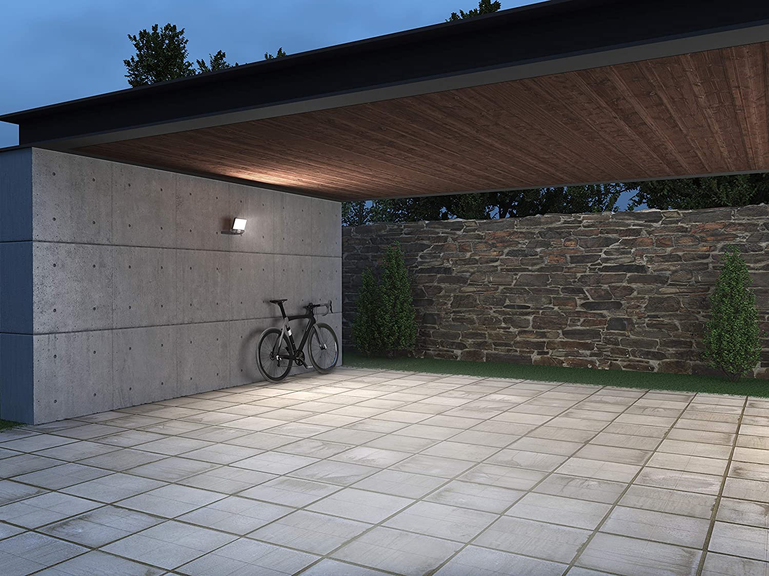 Steinel LED Outdoor Floodlight XLED ONE Anthracite, 17.8 W Security Light, 2050 lm, for Driveway Yard and Garden - Image 2
