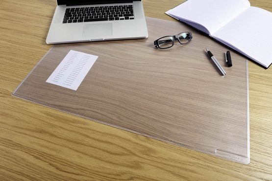 Durable DURAGLAS Desk Mat Transparent | 53 x 40cm | Pack of 1 | Anti-Glare and Anti-Slip | Ideal for Keeping Small Notes and Reminders Close to Hand - Image 4