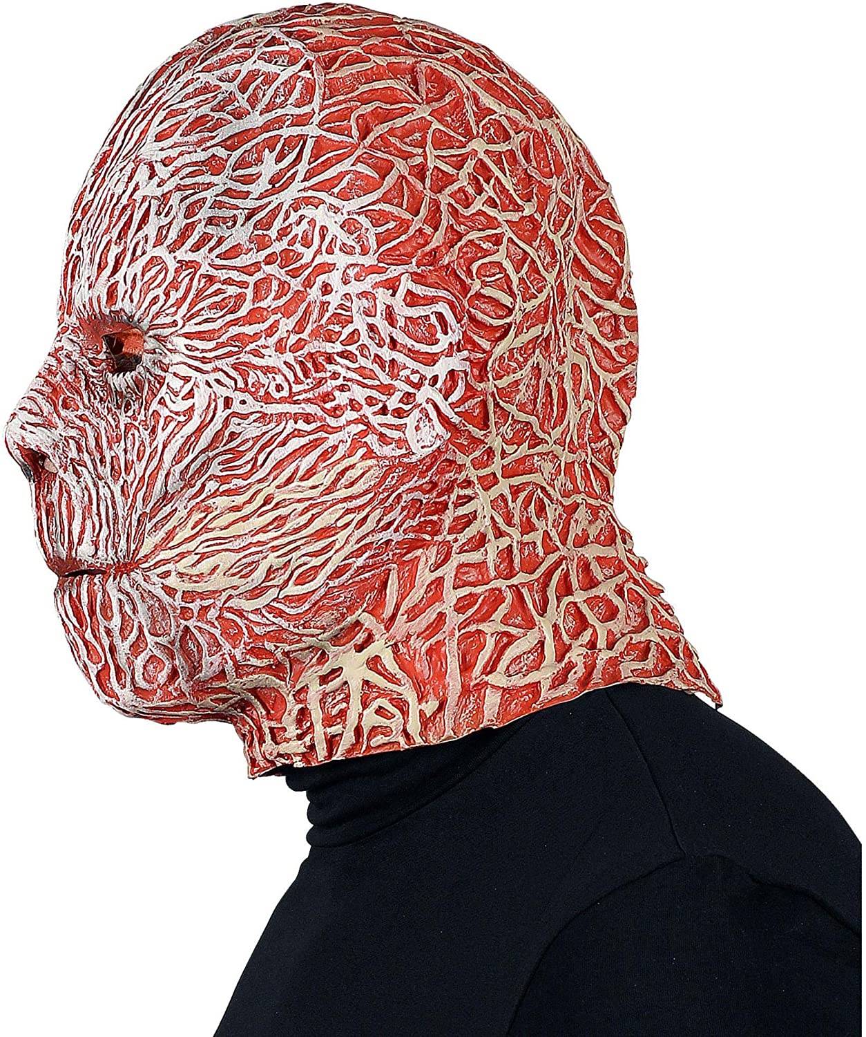 Widmann 00849 Night Stalker Full Head Mask, Men, Red/White, One Size - Image 4