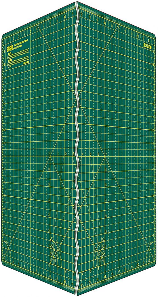 ANSIO Craft Cutting mat A2 Self Healing Foldable Cutting Mat - Quilting, Sewing, Scrapbooking, Fabric & Papercraft - Imperial 23 Inch x 17 Inch - Green - Image 4