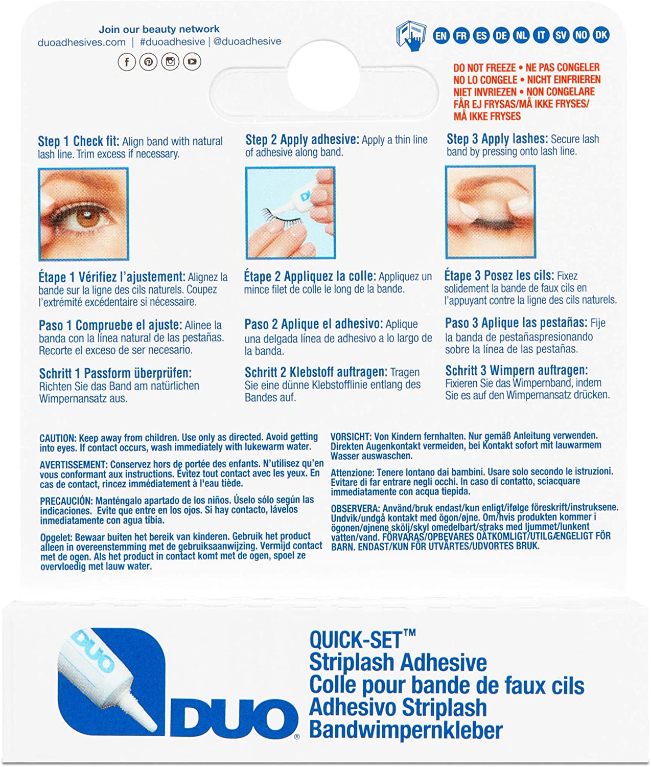DUO Quick-Set Striplash Adhesive, Clear, 7 g (Pack of 1) - Image 4