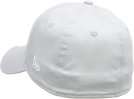 New Era Men's 39thirty League Basic Neyyan New Era Men's MLB Basic NY Yankees 39Thirty Stretch Back Baseball Cap,10298279 , Grey/White , L/XL - Image 2