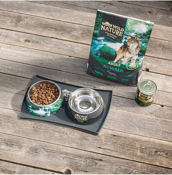 Dehner Wild Nature Feeding Mat Approx. 48 x 30 x 1.5 cm Silicone Anthracite - Image 2