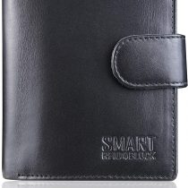 KORUMA Quality RFID Blocking Leather Men Wallet with Coin Pocket (Black)