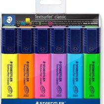 STAEDTLER Textsurfer Classic 364 Highlighter - Assorted Colours, Pack of 6