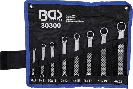BGS 30300 | Double Ring Spanner Set | extra flat | 6-22 mm | 8 pcs. - Image 4