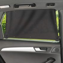 Zamboo Universal Car Window Sun Shade 2 PACK | Double Pack Baby Sun Protection Shield with Curtain Drawstring | Maximum UV-Protection | XXL 68x 50cm - Grey (2 Pack)