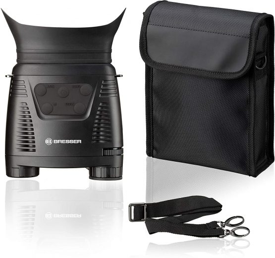 Bresser 1877491 Night Vision Digital NV Binoculars, 3x 130 m Range, Integrated Infrared Lighting and Recording Function - Image 4