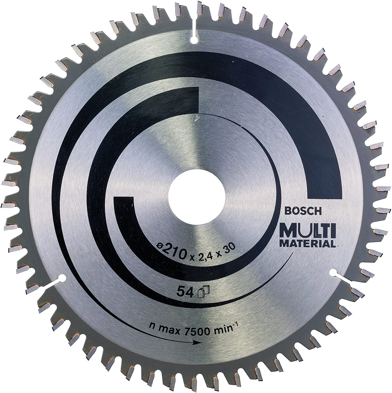 Bosch 1x PRO Multi Material Circular Saw Blade for Corded Hand-Held Saws (for Aluminium Plastics, diameter mm
