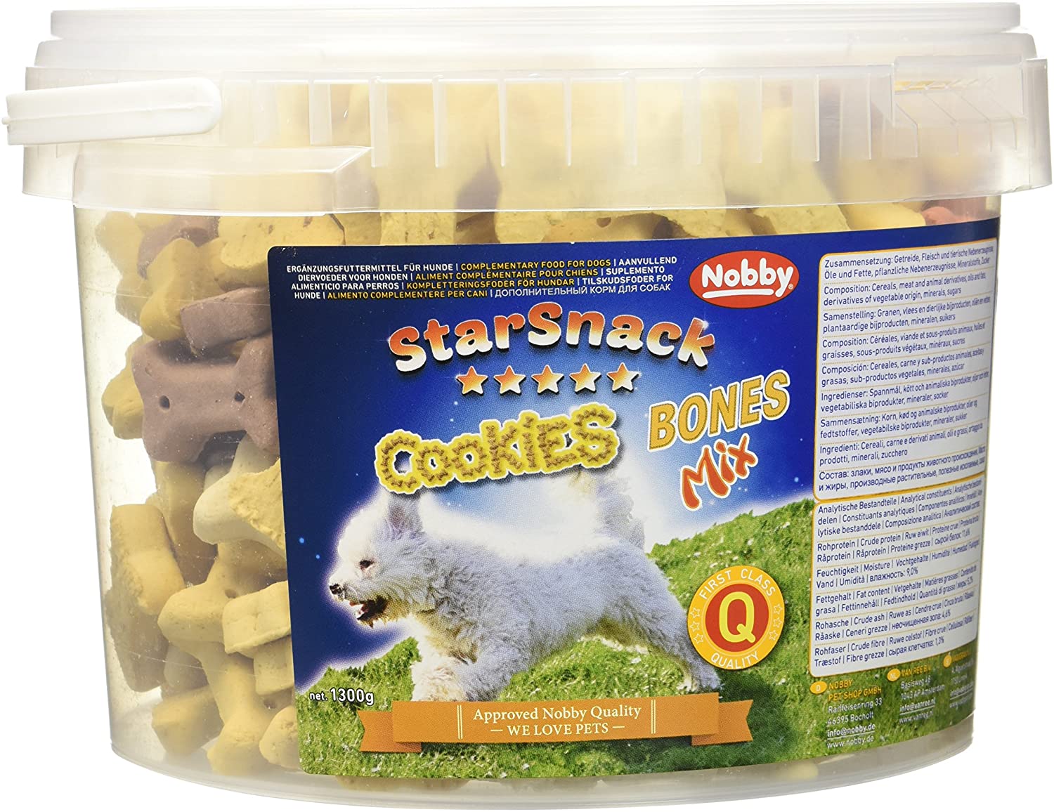 Nobby Starsnack Cookies Bones Mix, Medium