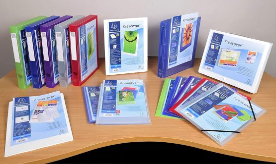Exacompta Kreacover Folder Polypropylene Elasticated 3-Flap Clear Ref 55188E [Pack of 25] - Image 2