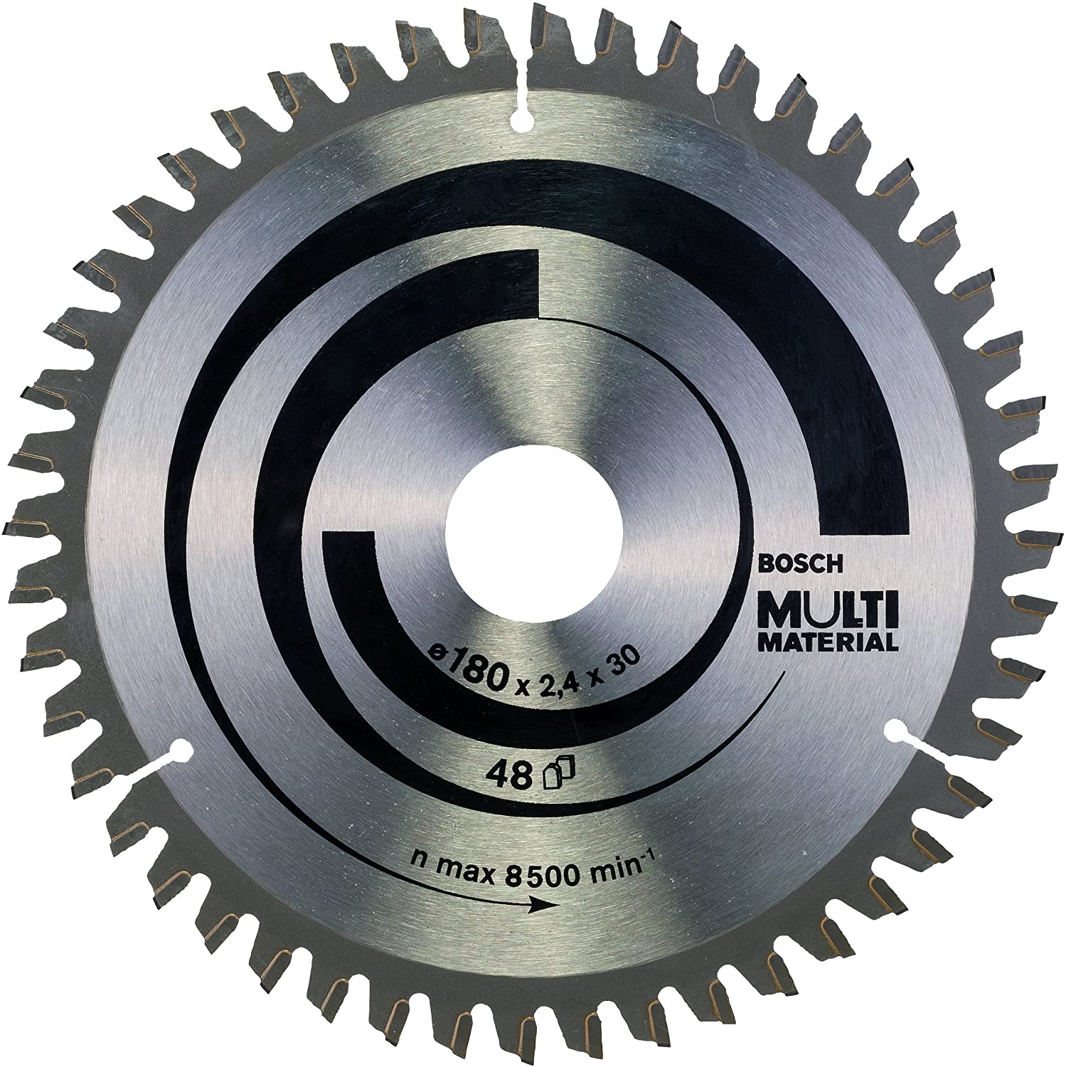 Bosch 1x PRO Multi Material Circular Saw Blade for Corded Hand-Held Saws (for Aluminium Plastics, diameter mm