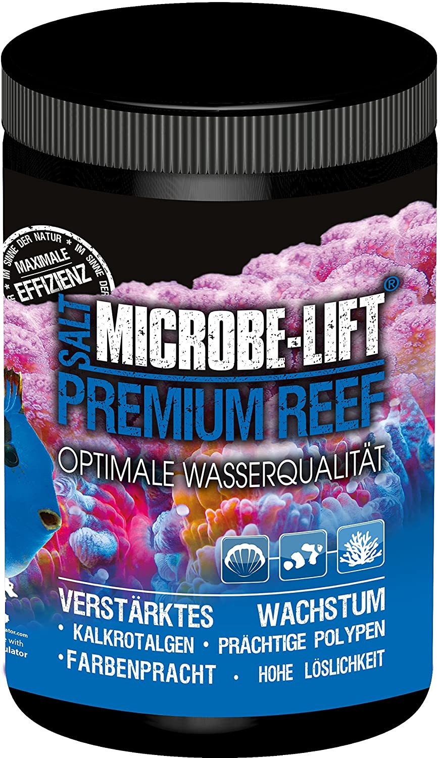 Reef salt, ARKA Premium Reef Salt 1 kg, fast-dissolving marine salt for stable reef aquariums, boosts coral growth