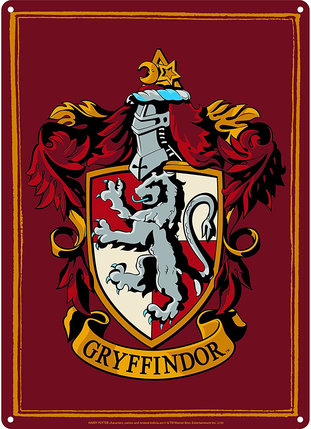 Harry Potter - Tin Signs - Harry Potter Tin Sign - Gryffindor Crest, Harry Potter (Gryffindor)