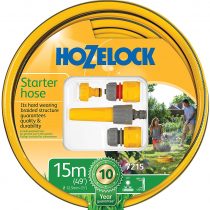 Hozelock 7215P0000 Starter Hose Set 15m, Yellow