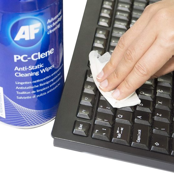 AF PC-Clene - Anti Static Cleaning Wipes - Tub of 100 - Image 2