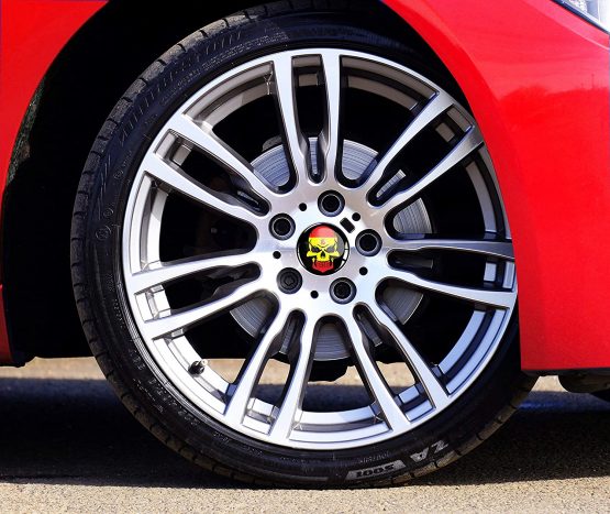 Biomar Labs® 4 x 60mm 3D Domed Car Wheel Centre Rims Hub Spain Spanish Flag Stickers Decals For Caps Vehicle Auto Tuning Emblem A 9160 - Image 2