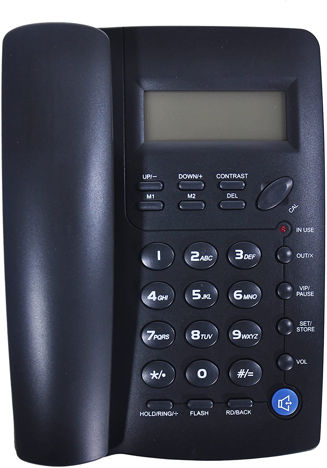 Ornin Y043 Corded Telephone with Speaker, Display, Basic Calculater and Caller ID(Black) - Image 3