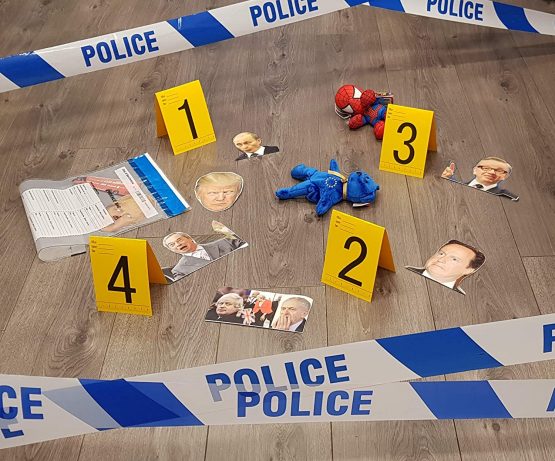 Kobe1 Police Crime Scene Kit:Police Barrier Tape(6m),Tamper Proof Evidence Collection Bags (x2),Photo Evidence Markers Frames Tentss:1 to 4 (10.5cm x 15cm). - Image 2