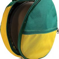 Heavy Duty Holder Bag for Pandeiro Drum Tambourine Samba Brasil Music Instruments 10" - Green/Yellow
