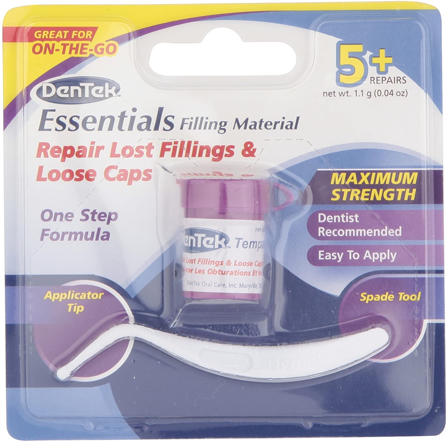 DenTek Dentek Essentials Filling Material, White, 1 Count (Pack of 1)
