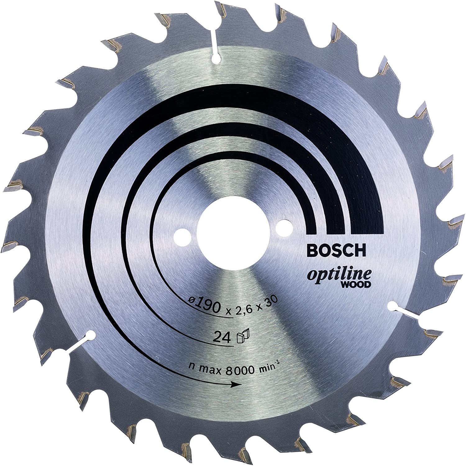 Bosch 1x PRO Wood Circular Saw Blade for Corded Hand-Held Circular Saws (for Softwood Hardwood, diameter mm