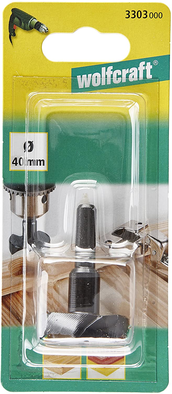 wolfcraft Tool Steel Cylinder Drill Bit I 3303000 I for Stationary Drilling into softwood, Black - Image 3