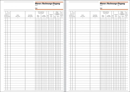 Sigel WG415 Incoming Goods/Invoices Book All Pages Fixed in The Book A4 50 Pages - Image 3