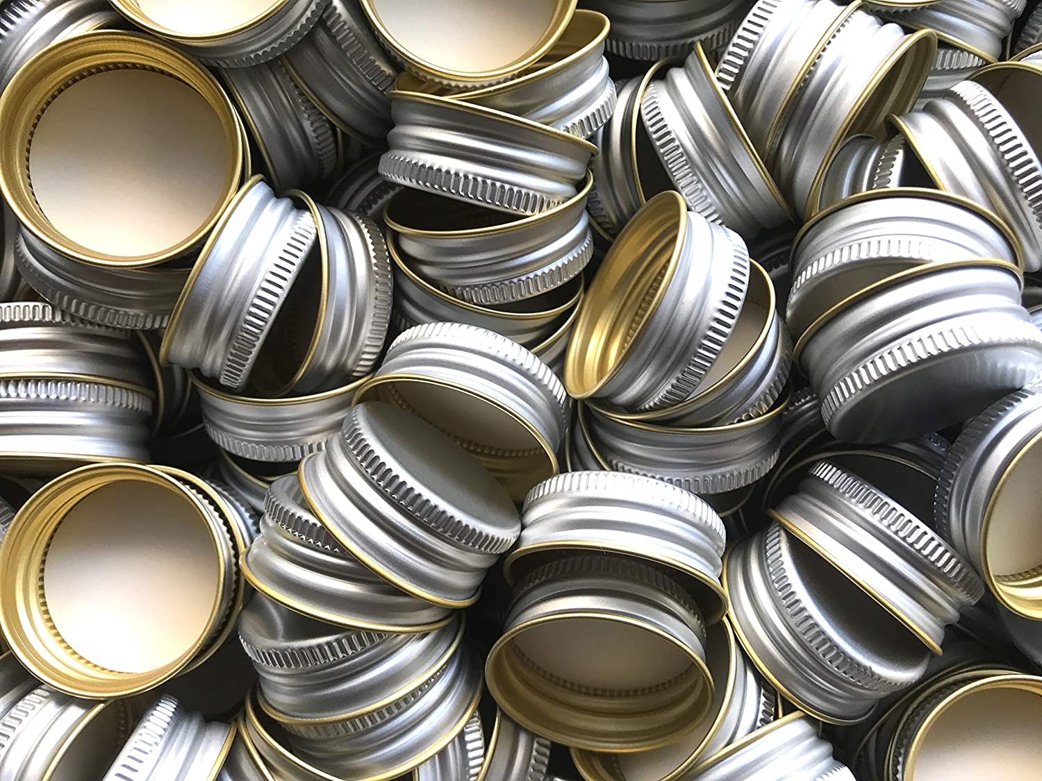 10 to 100 Pcs Replacement Screw Caps PP31.5 PP31.5 with Rolled Edge, Screw Caps for Aluminum Bottles (10 Pcs)